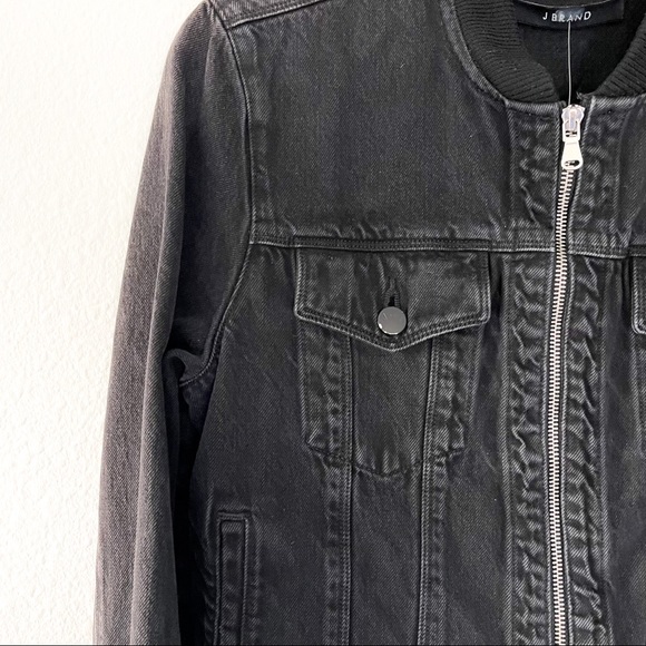 J Brand Harlow Bomber Jacket in Double Cross - Picture 6 of 8